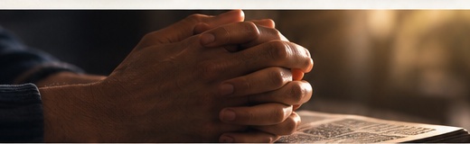Hands joined in prayer at Faith Fellowship