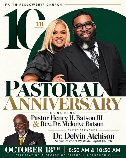 10th Pastoral Anniversary flyer