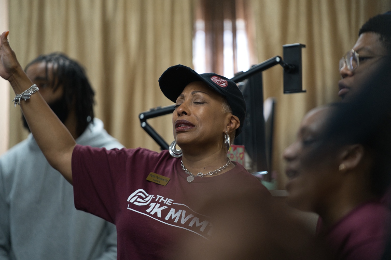 Faith Fellowship members worshiping